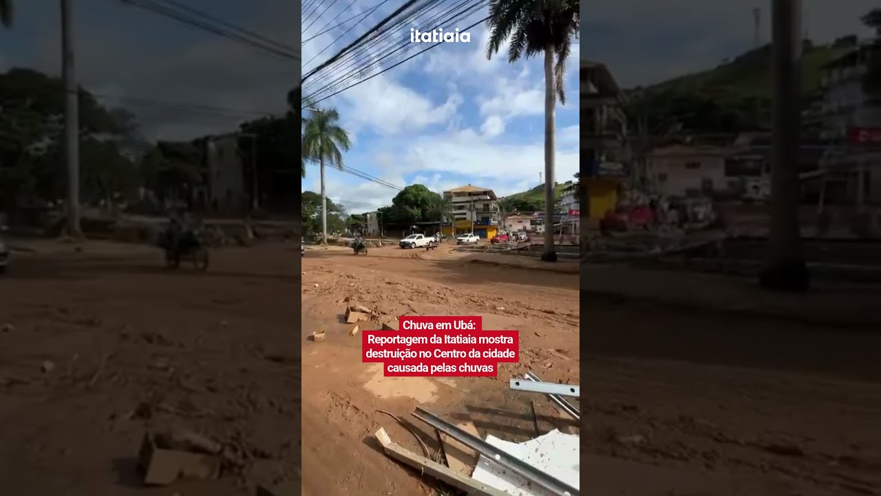 CEN&Aacute;RIO DE GUERRA: CENTRO DE UB&Aacute; FICA DESTRU&Iacute;DO AP&Oacute;S CHUVAS AN ZONA DA MATA EM MG