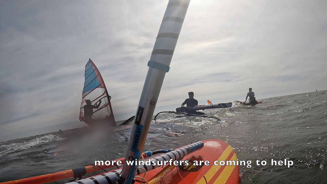 Windsurfing Untold: Broken Mast Rescue