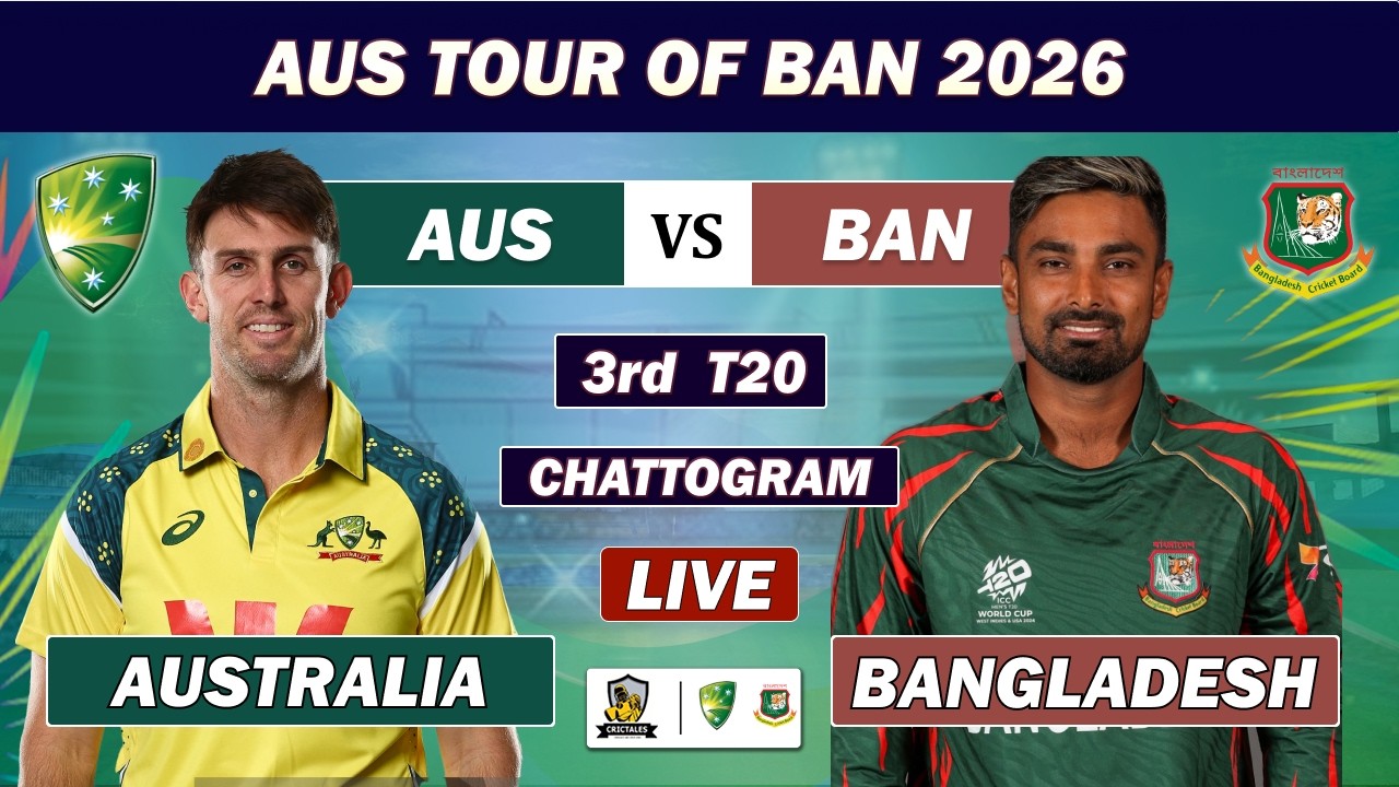 AUSTRALIA vs BANGLADESH 3rd T20 MATCH LIVE COMMENTARY | AUS VS BAN LIVE