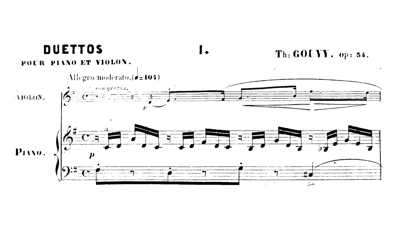Louis Théodore Gouvy – 5 Duettos, Op.34