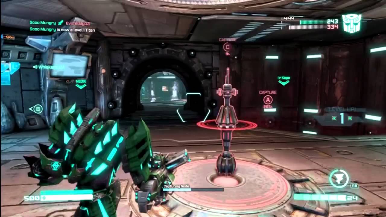 Transformers Fall of Cybertron - First Multiplayer Gameplay Scientist & Titan w/ Commentary