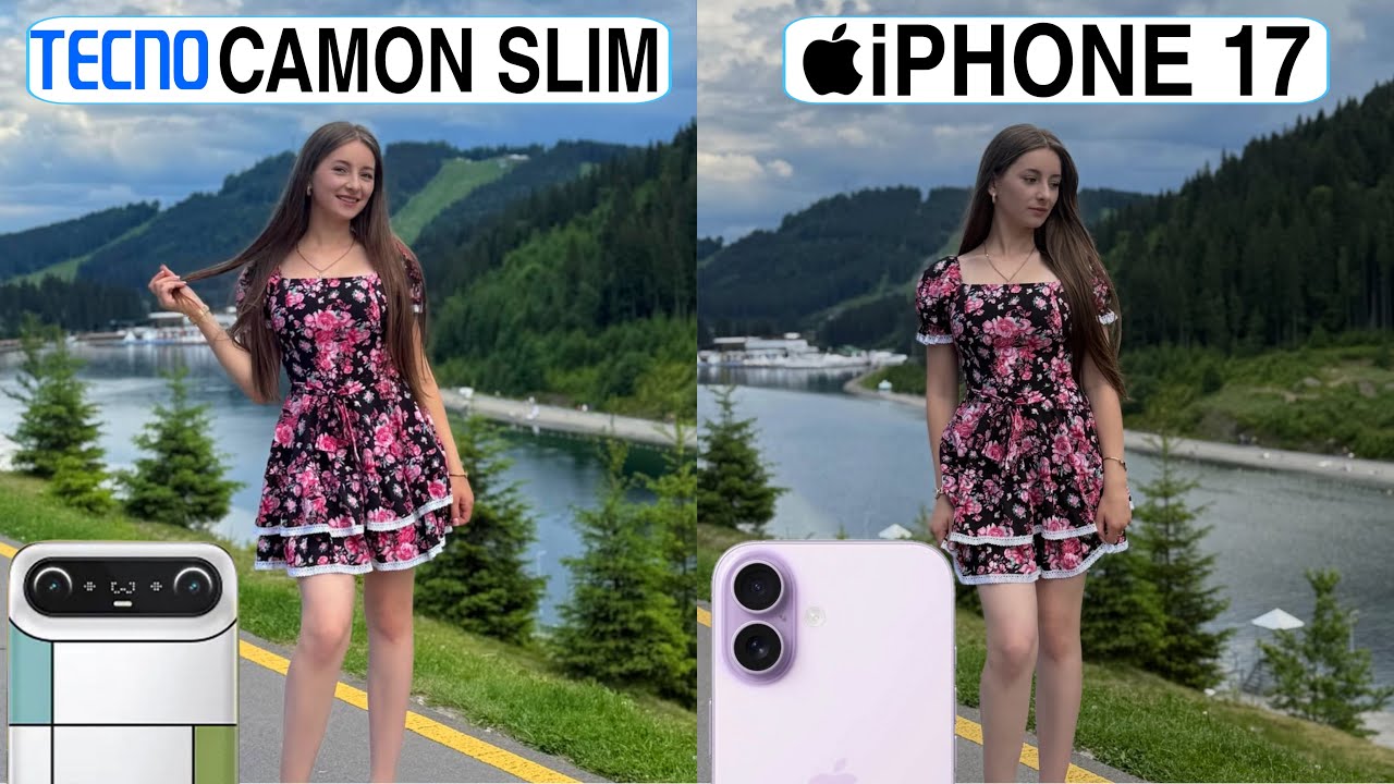 Сравнение камер Tecno Camon Slim 5G и iPhone 17