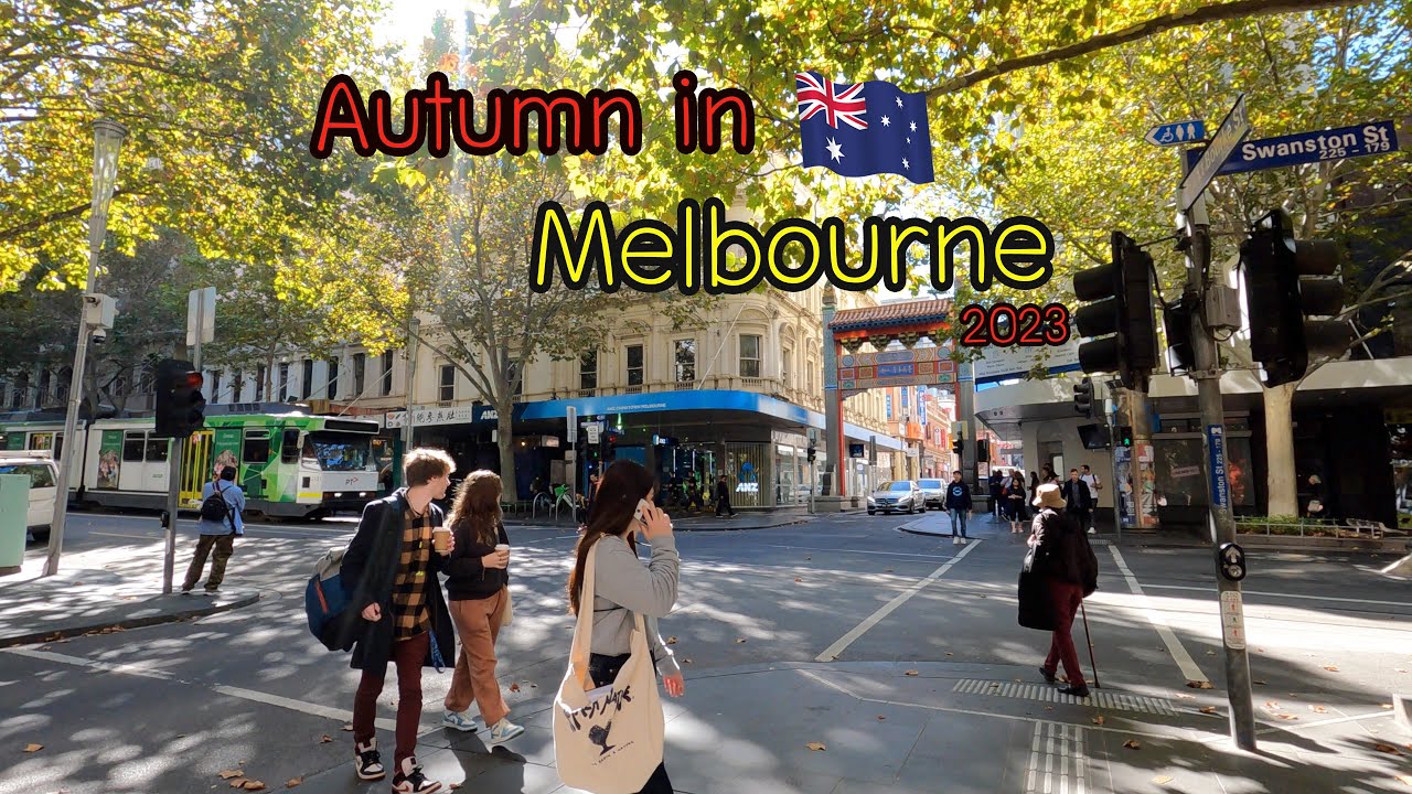 【4K Walking】Autumn in Melbourne 2023 | Melbourne Australia