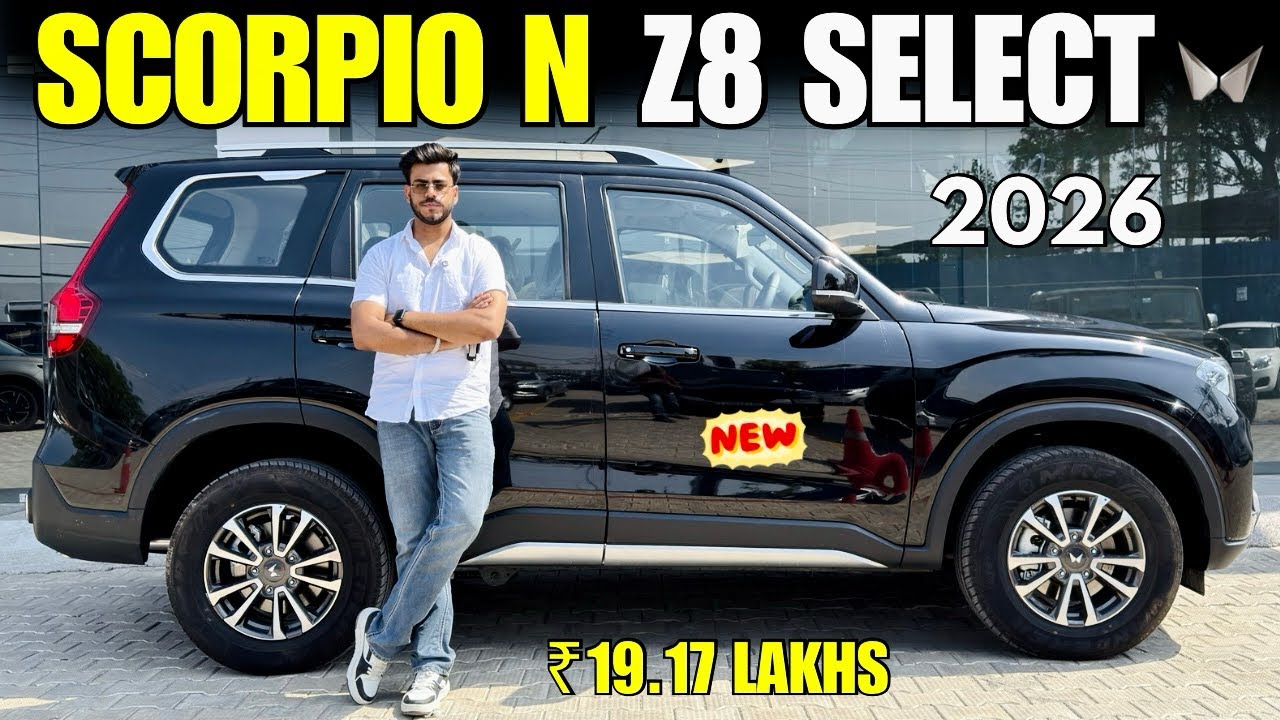 Mahindra Scorpio N Z8 Select 2026 Detailed Review ✅ Scorpio N Z8 Select Diesel AT Price & Features