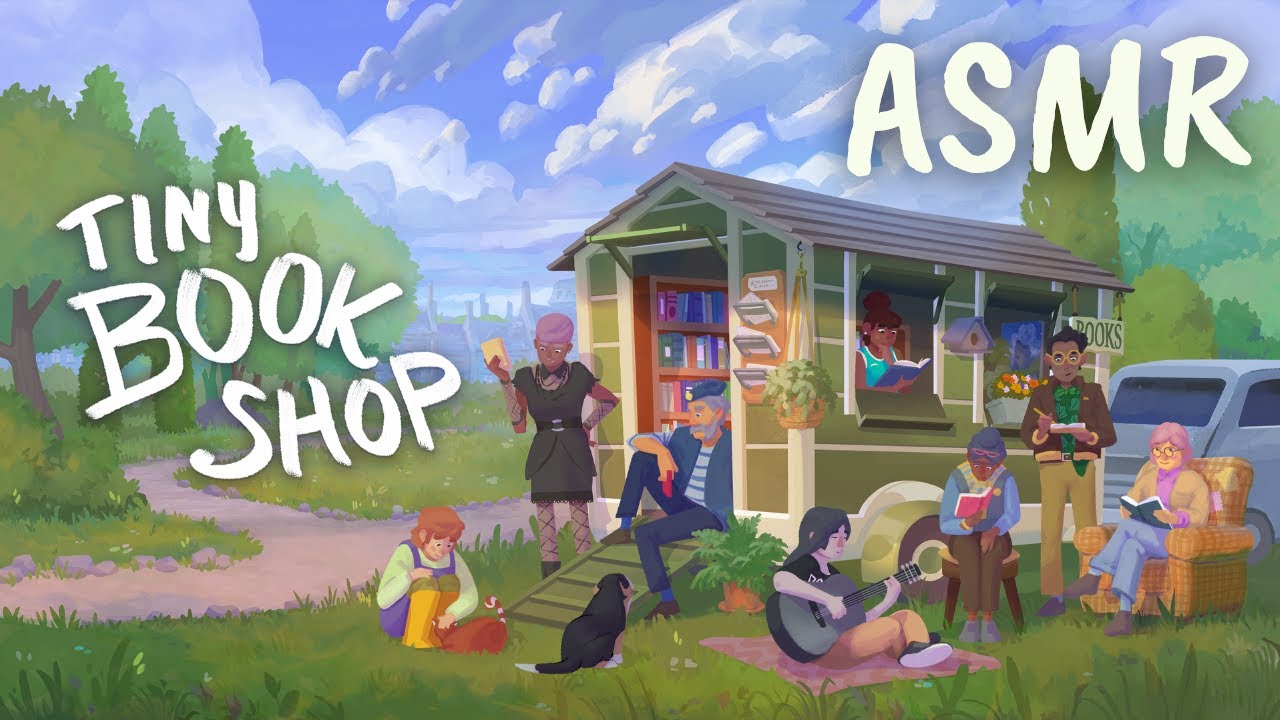 ASMR 📚 Let's play Tiny Book Shop! a new bookish cozy game