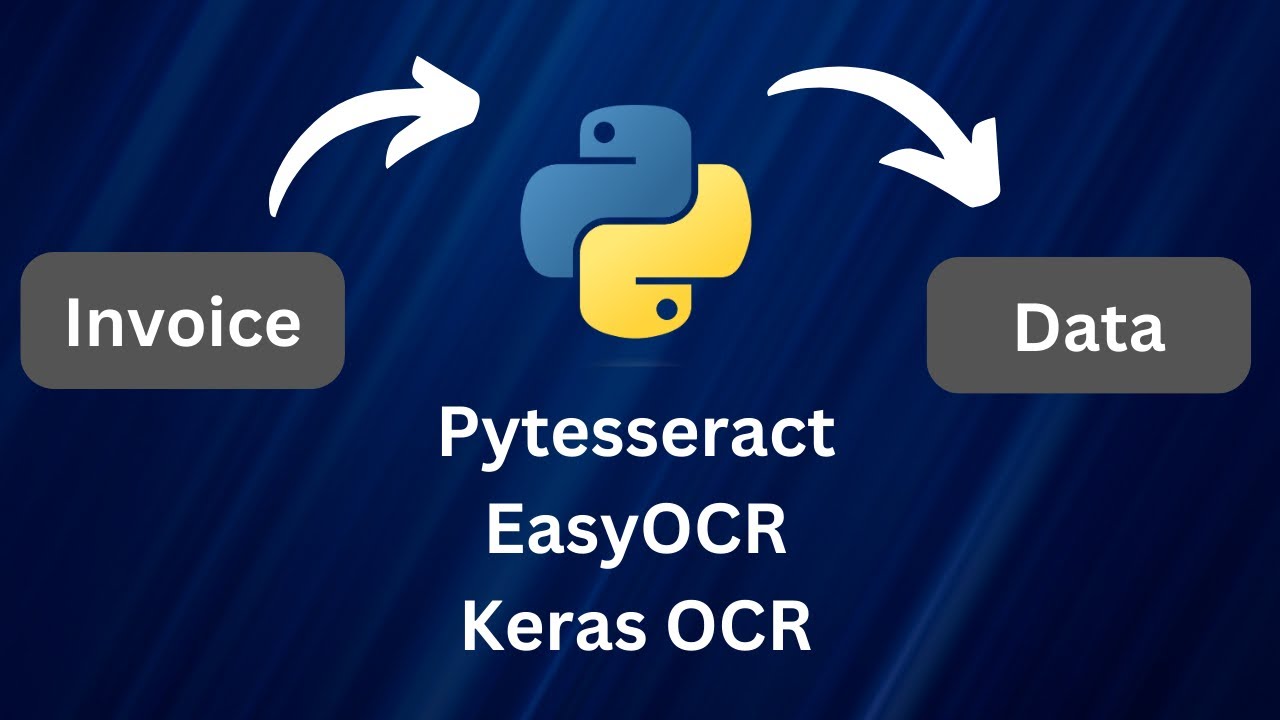 Расшифровка текста на Python: чтение счетов-фактур - Pytesseract, EasyOCR, Keras OCR