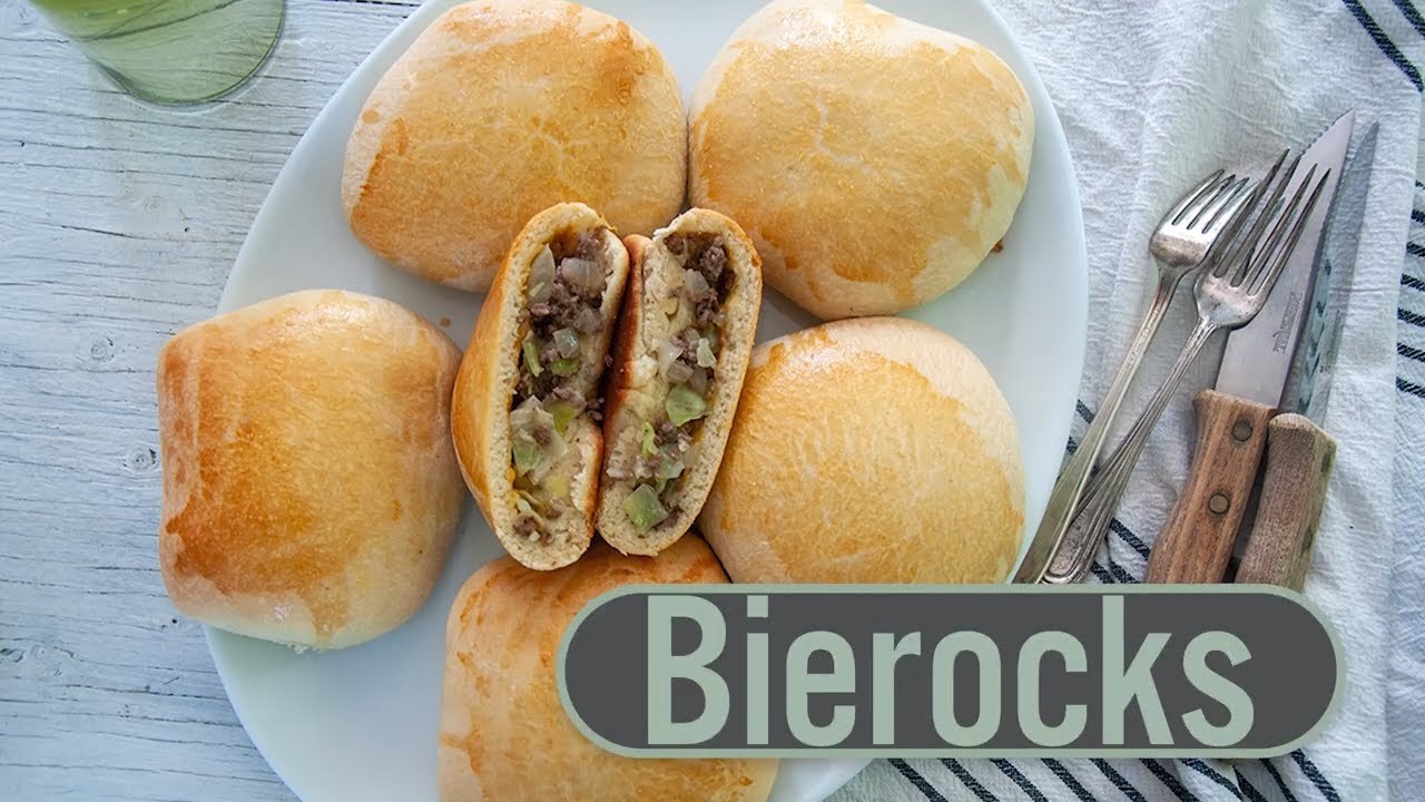 Bierocks (Runza) - Beef and Cabbage Stuffed Buns