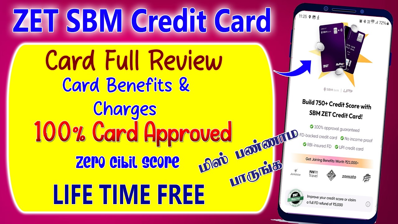 SBM Bank ZET Credit Card full Review in Tamil @Tech and Technics