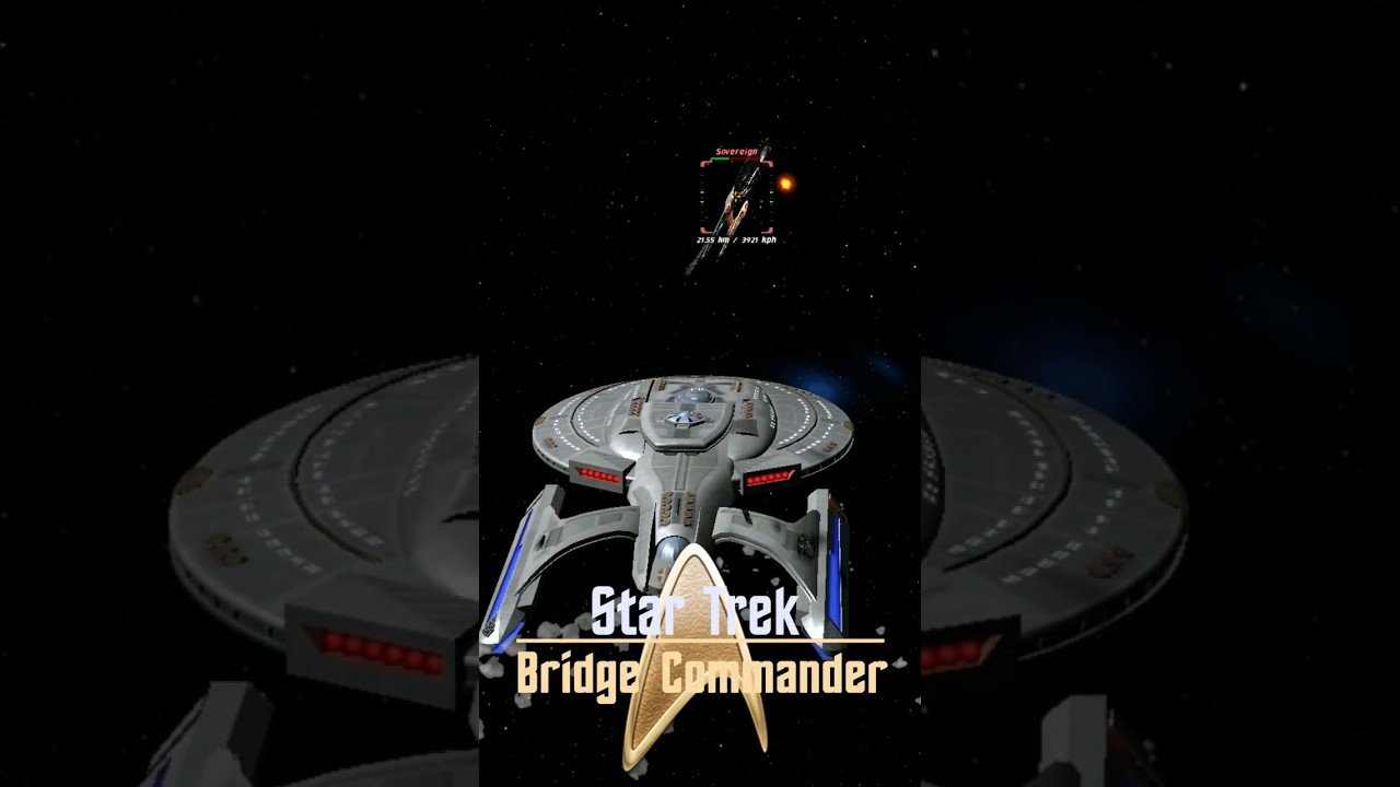 Titan vs Enterprise E | Star Trek Bridge Commander #shorts #startrek #startrekgaming #enterprise
