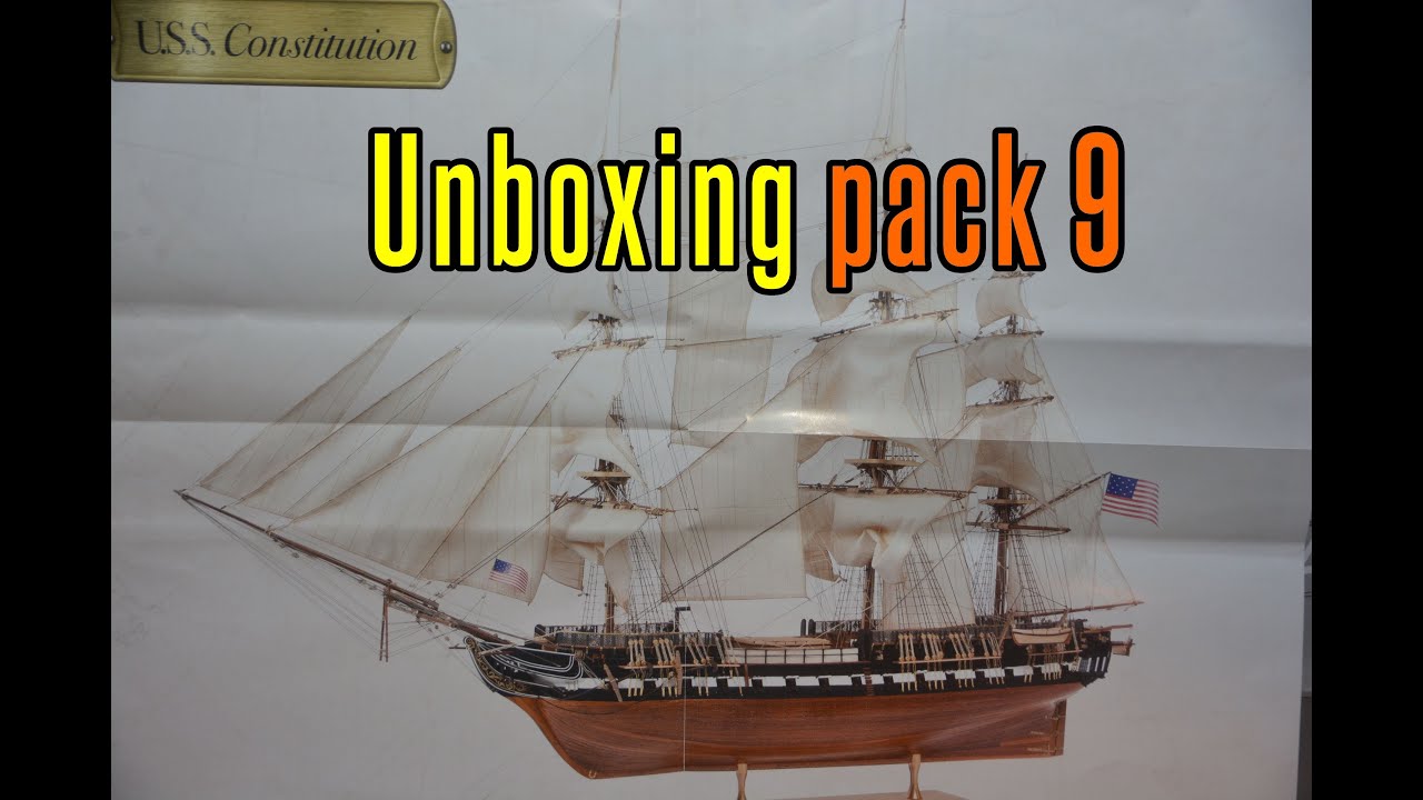 Модели USS Constitution Agora — распаковка (набор из 9)