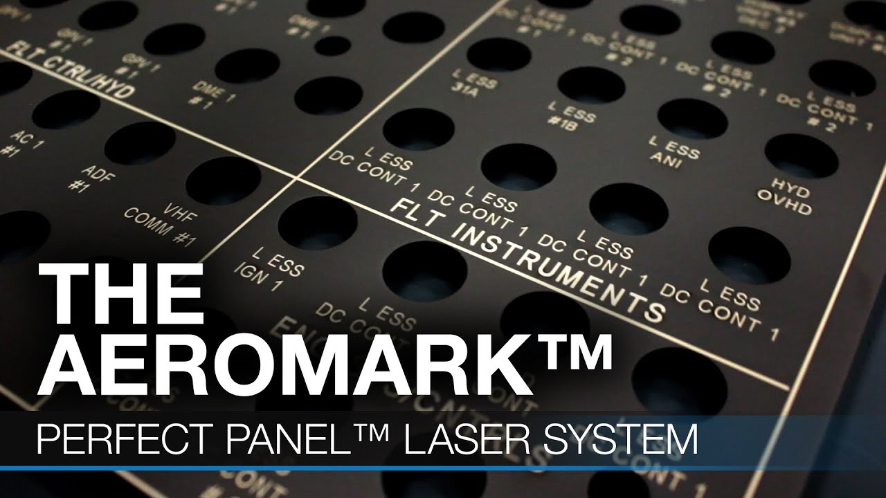 AeroMark® | Perfect Panel™ Laser coating removal, MIL standards compliant pilot backlit panel