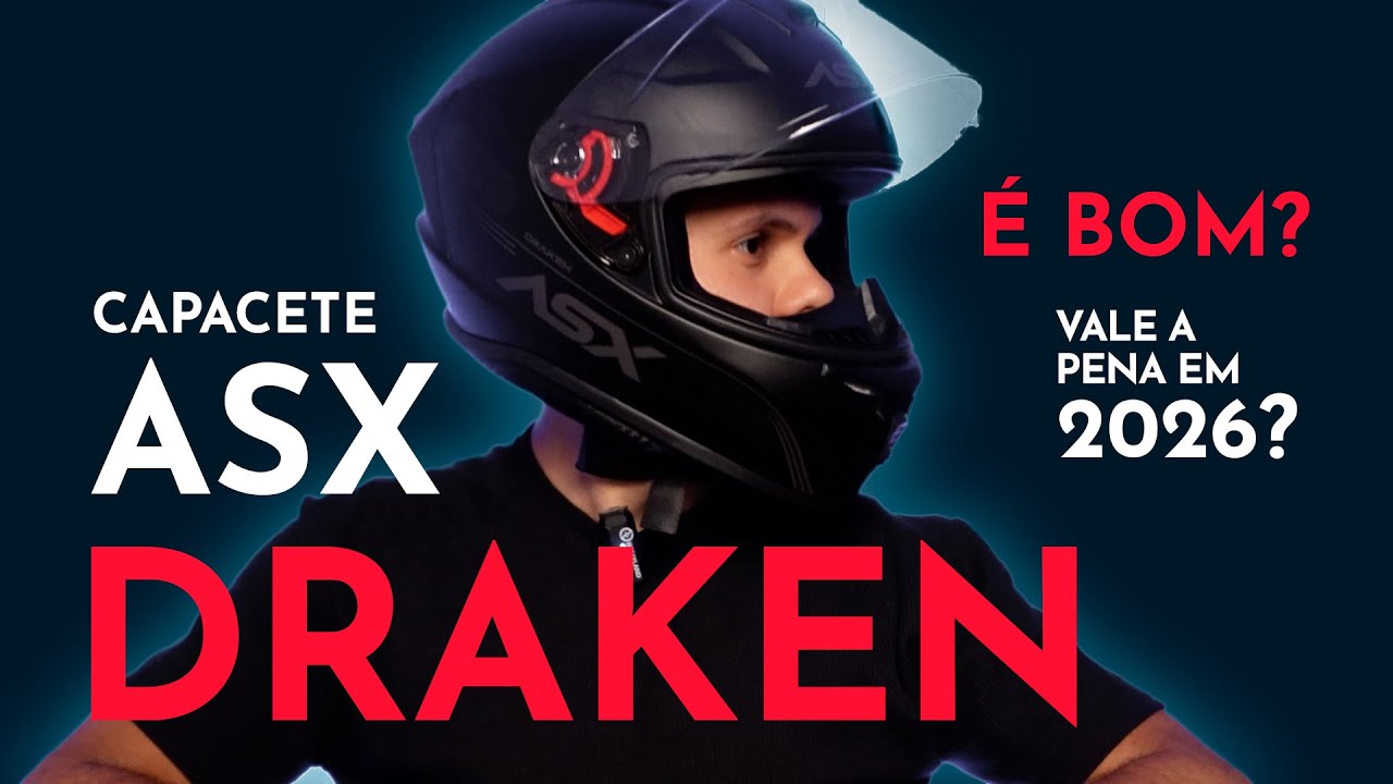 Capacete ASX Draken - Vale a pena em 2026?