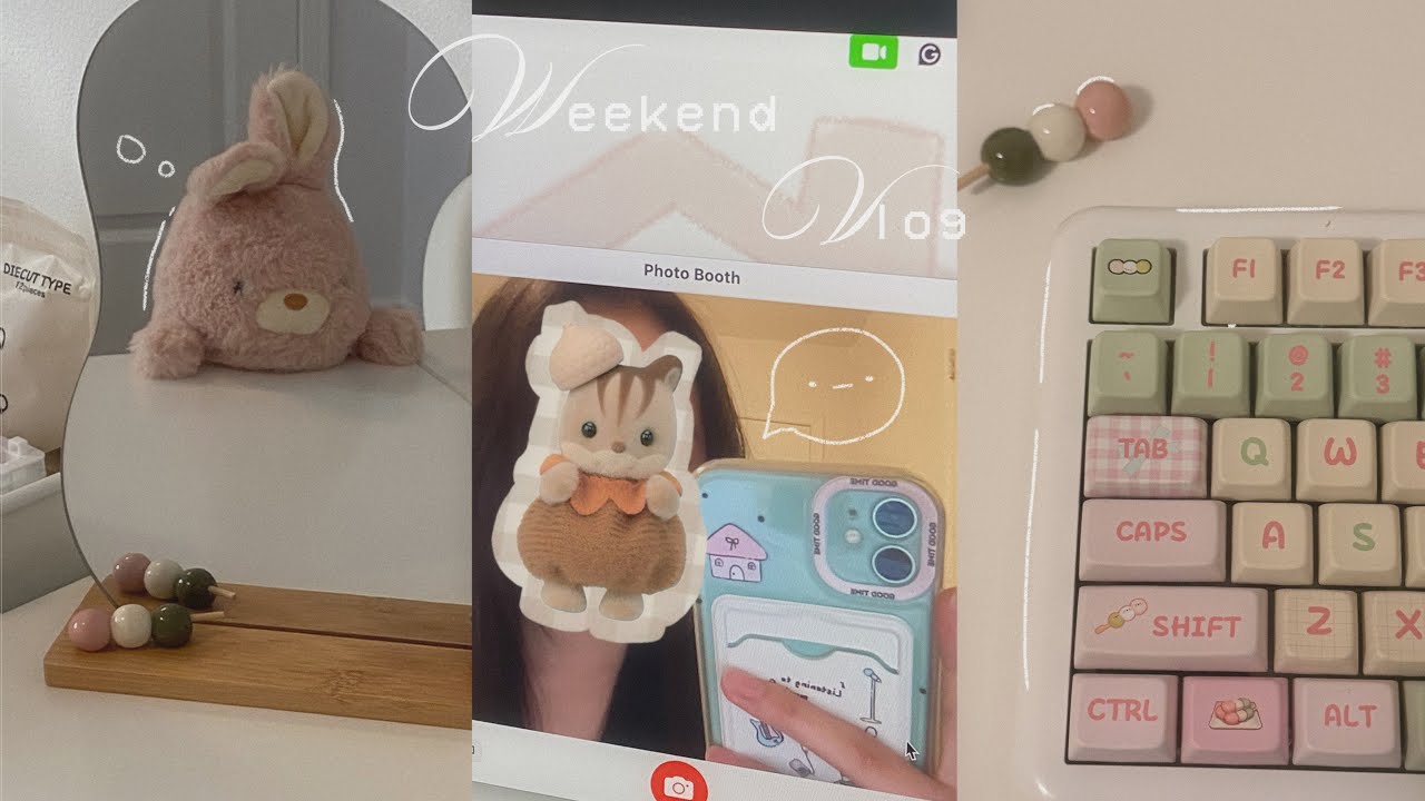 Realistic weekend vlog 💬🍡: waking up in the afternoon, trying to be productive, studying, room clean