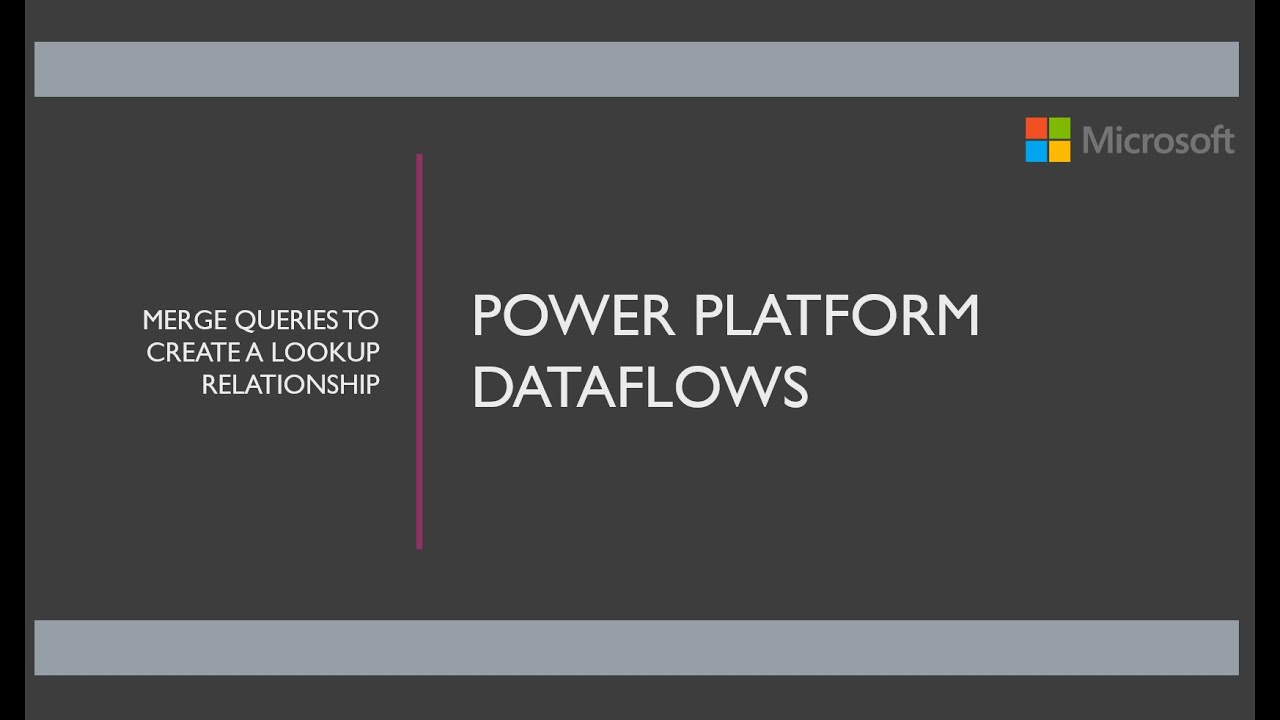 Power Platform Dataflows | Merge Queries
