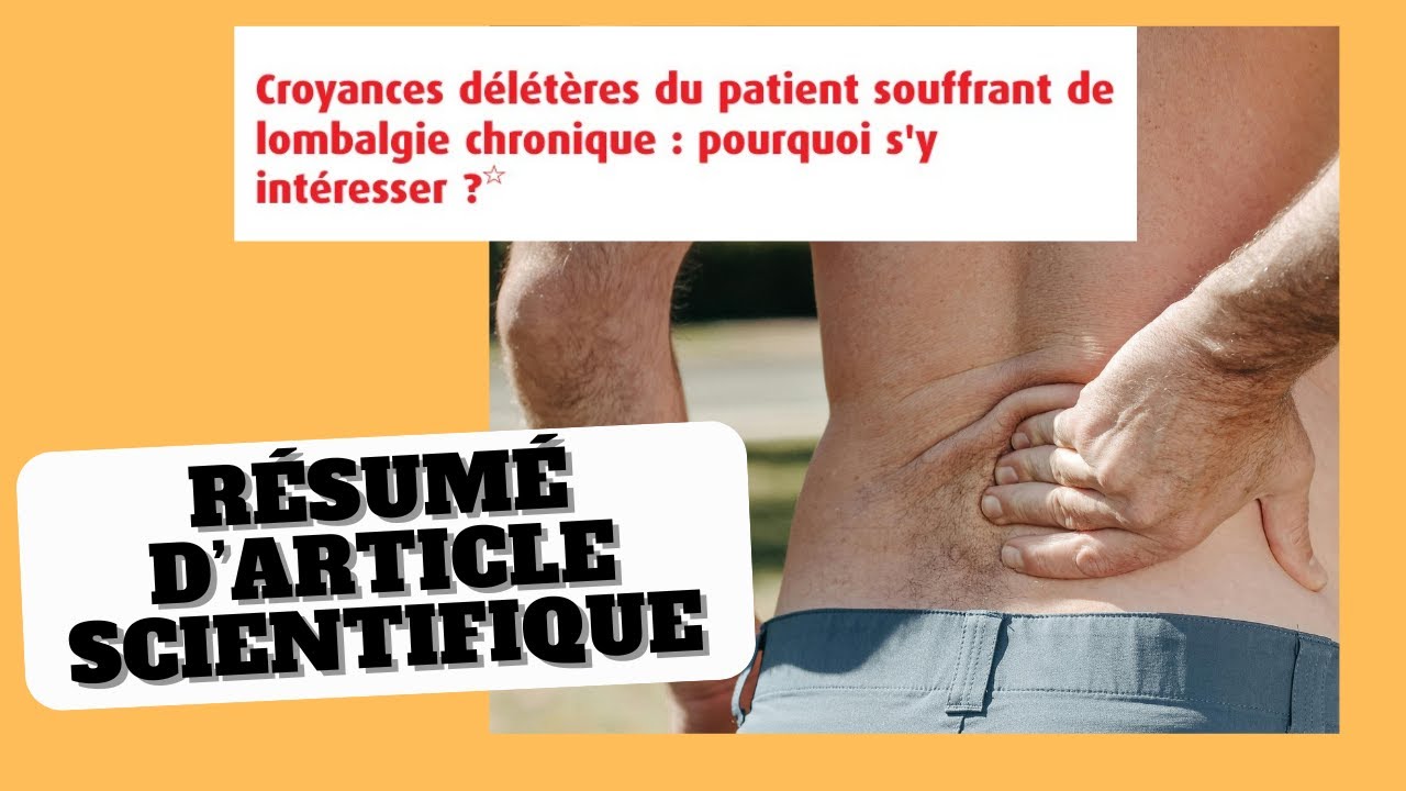 Quand les croyances des patients entretiennent leurs douleurs