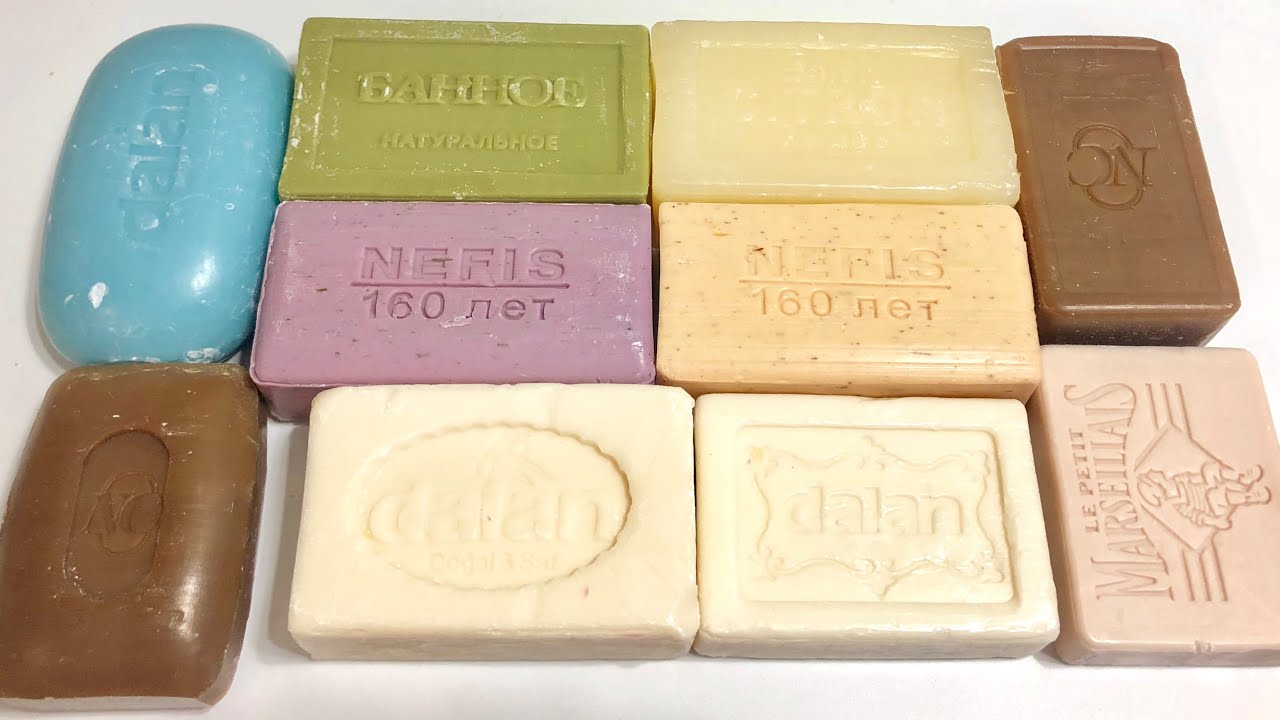ASMR Soap/ cutting dry soap/ режу разное сухое мыло