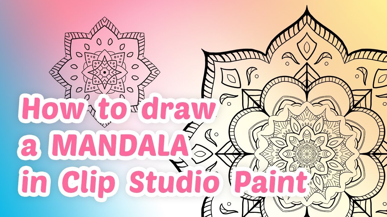 How to draw a Mandala in CSP | Clip Studio Paint Tutorial