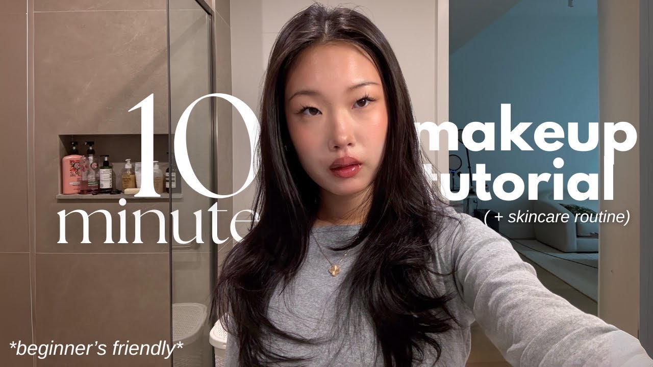 simple everyday makeup tutorial 🫧 (step by step + skincare routine)
