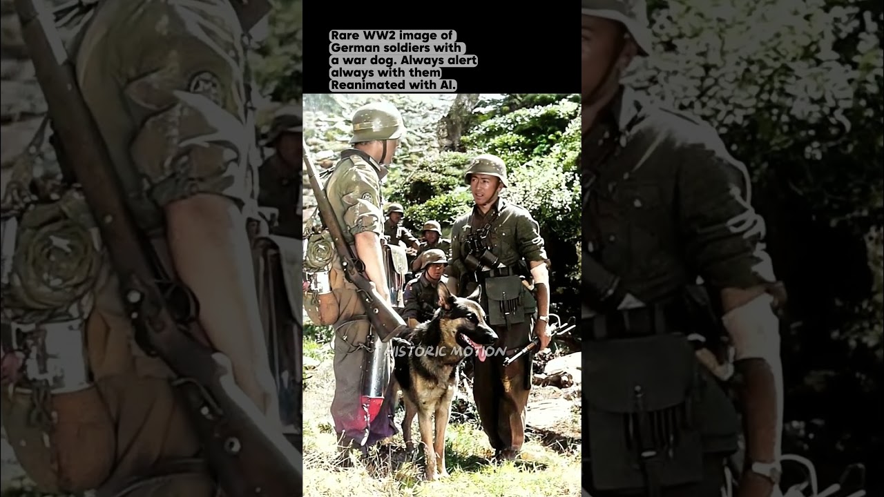 WW2 Brought to Life : German Soldiers and Their War Dog
