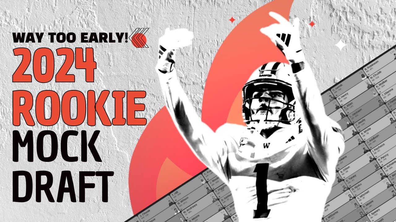 2024 Rookie Mock Draft | 2 Rounds | Superflex | Dynasty Fantasy Football | WR Rankings | Sleepers