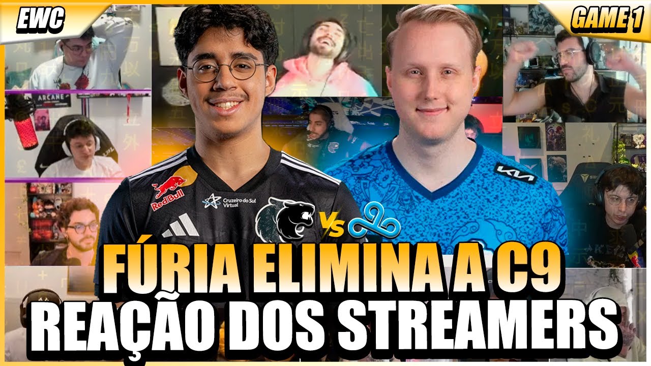 STREAMERS REAGEM A FÚRIA HUMILHANDO E ELIMINANDO a CLOUD9 DA EWC