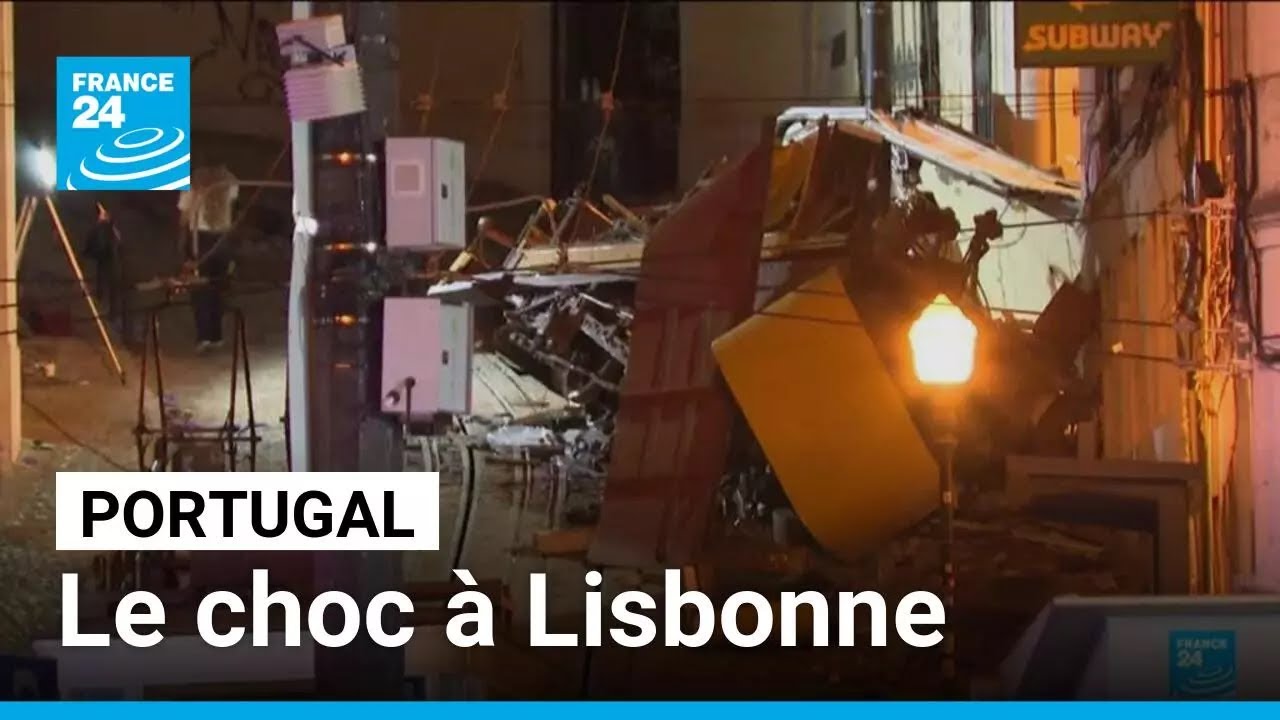 Grave accident de funiculaire &agrave; Lisbonne: le choc au Portugal &bull; FRANCE 24