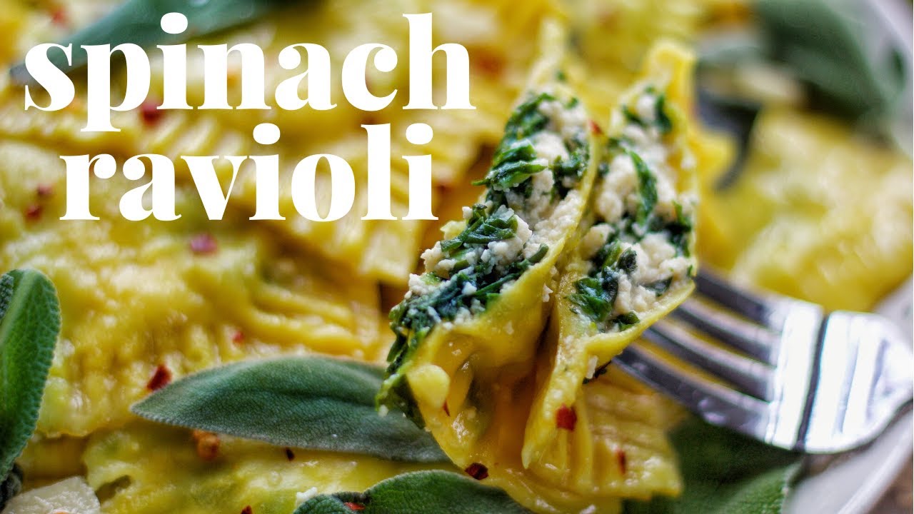 VEGAN SPINACH RAVIOLI - FUN HOLIDAY RECIPE [NO SPECIAL EQUIPMENT USED] | PLANTIFULLY BASED