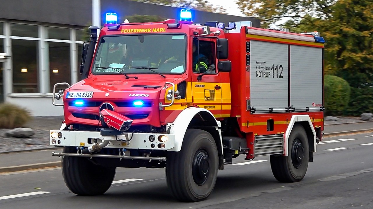 [GROßBRAND & EINSATZÜBUNG] - Alarmfahrten Feuerwehr MARL & Feuerwehren aus dem Kreis Recklinghausen!