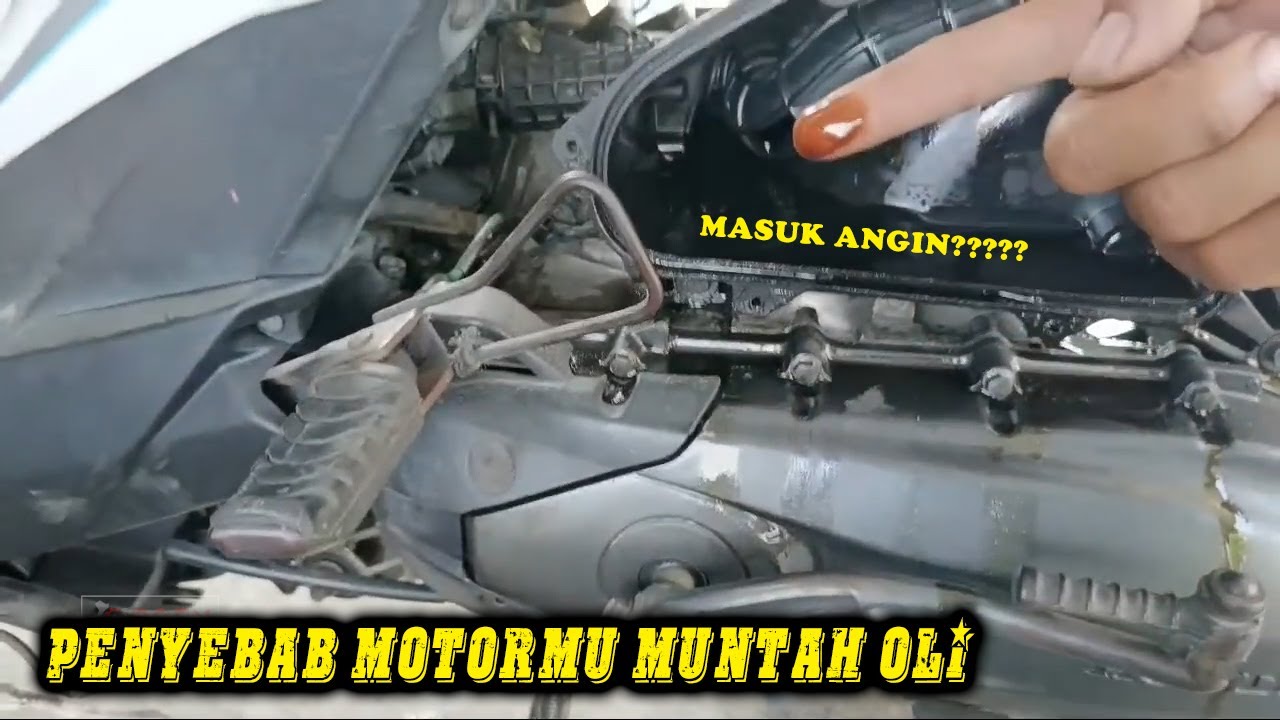 PENYEBAB MOTOR MUNTAH OLI \\ Honda beat