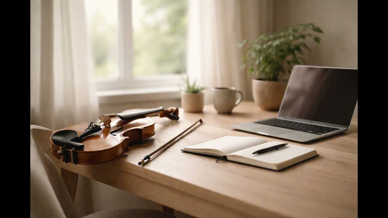 Quiet Violin for Remote Study & Steady Concentration