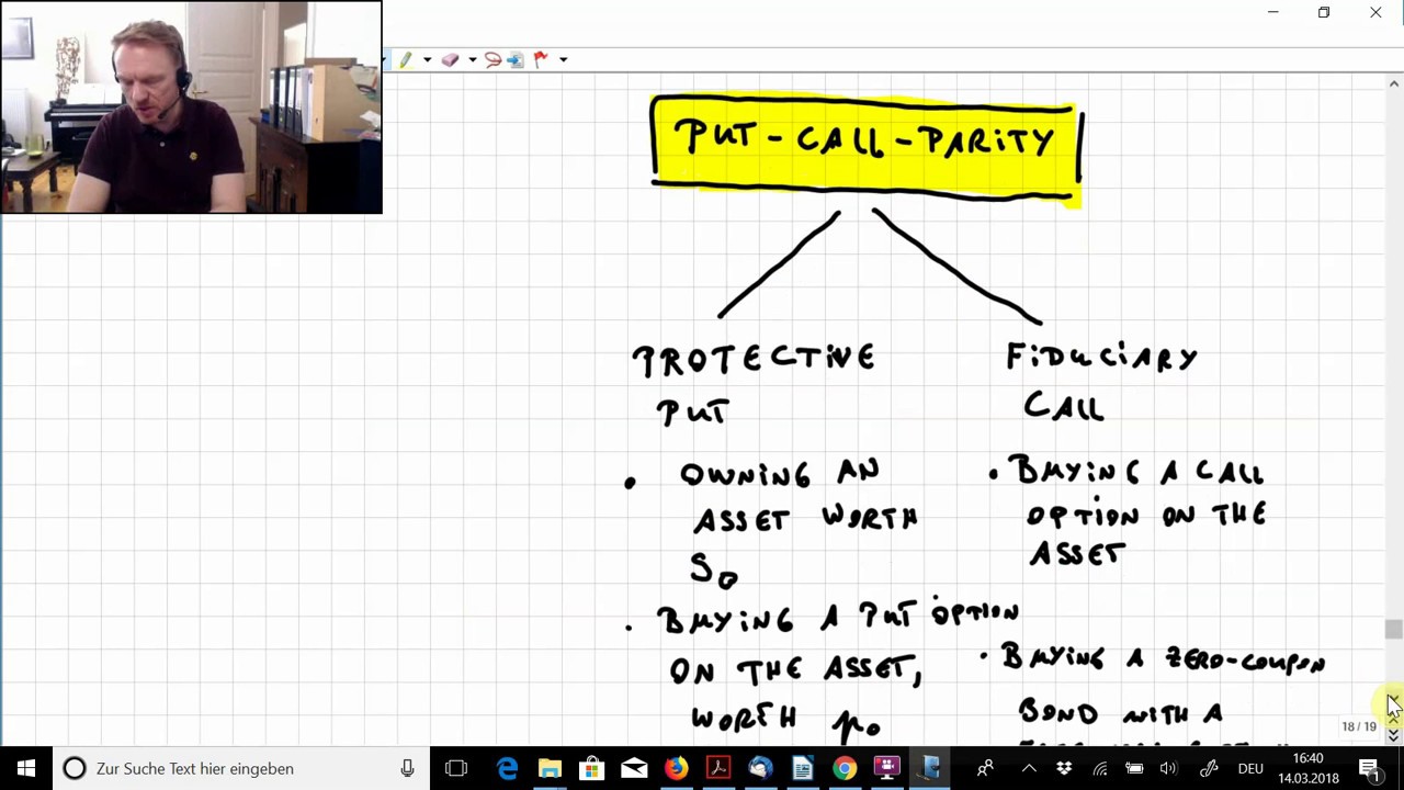 Lambert&acute;s Video CFA Level I: Derivatives, Put-Call Parity