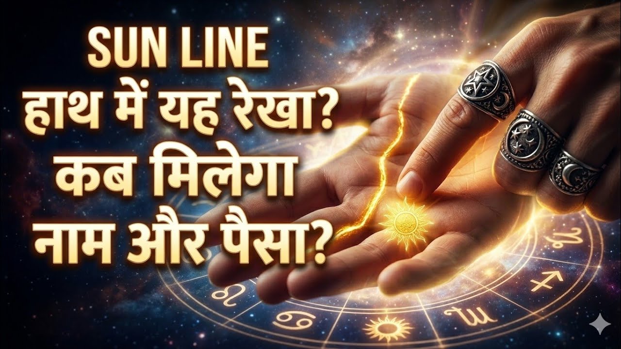 Sun Line in Palmistry: कब देगी आपकी हथेली में सूर्य रेखा फल जाने?  #Palmistry#SunLine#ApolloLine