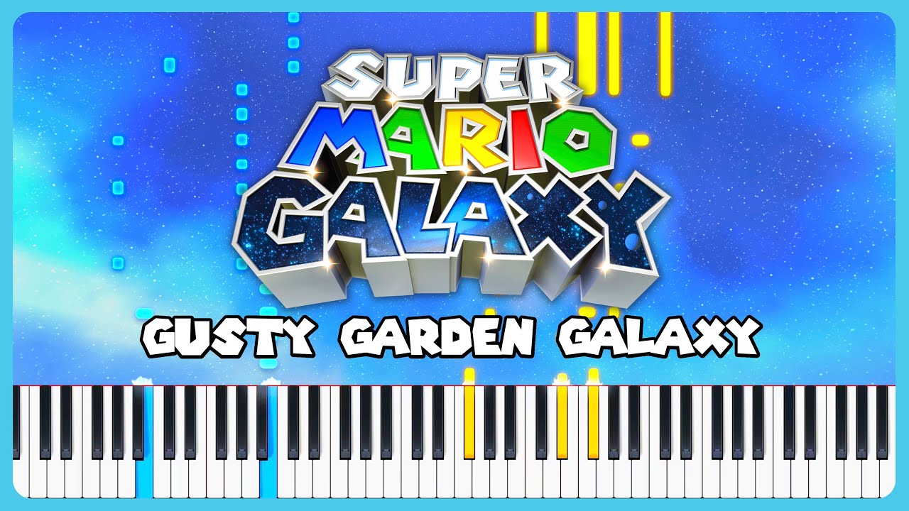 Gusty Garden Galaxy (Album ver.) ~ Super Mario Galaxy | Piano Cover (+ Sheet Music)