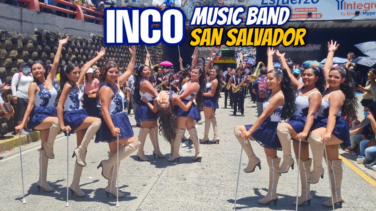 INCO MUSIC BAND  en desfile del Correo San Salvador 2022