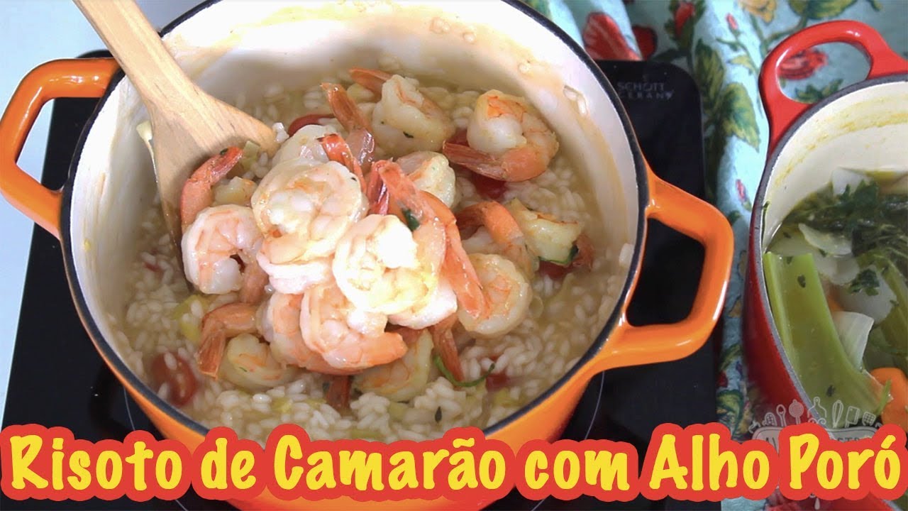 COMO FAZER RISOTO DE CAMARÃO CREMOSO - FÁCIL E GOSTOSO