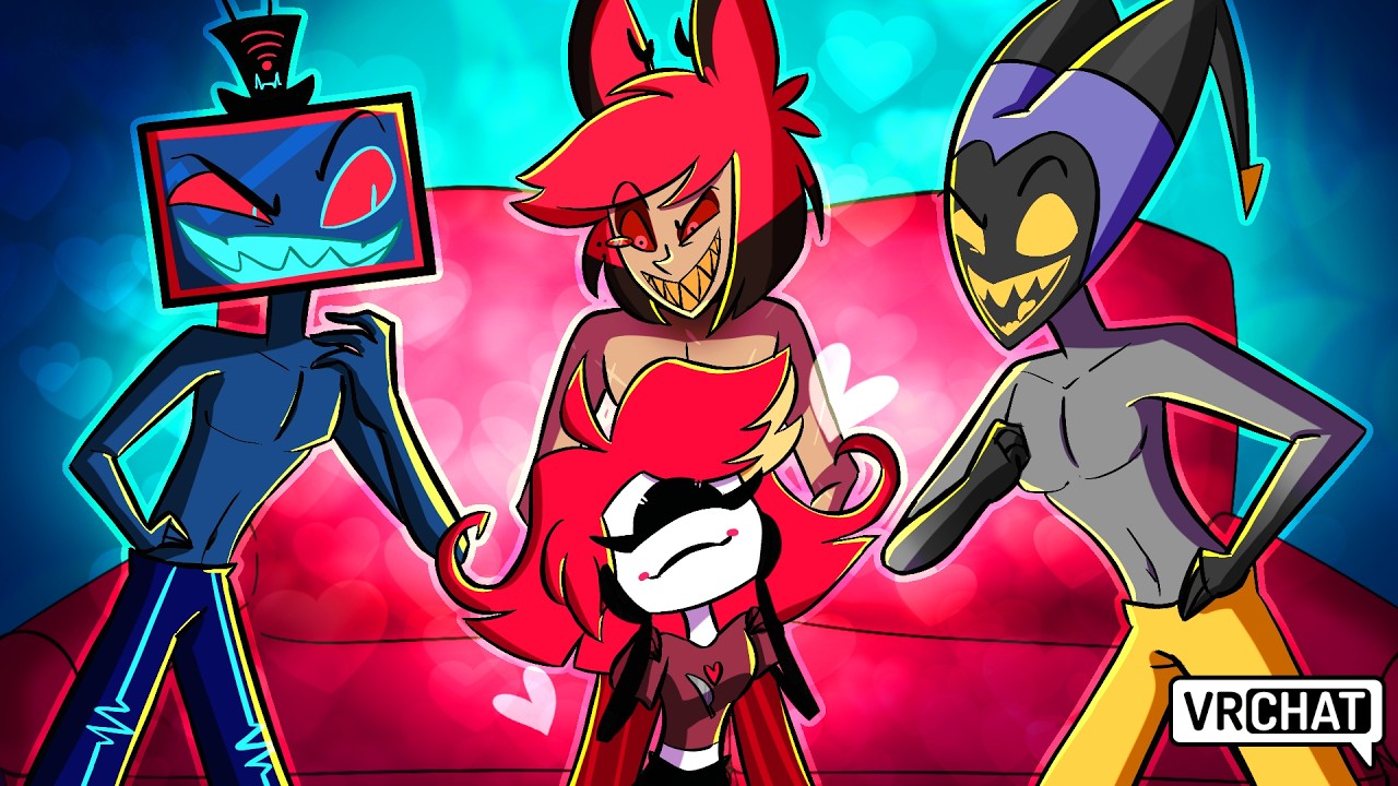 Niffty's BAD BOY Sleep Over in Hazbin Hotel VRChat