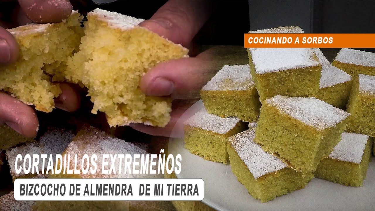 CORTADILLOS EXTREMEÑOS | la receta del bizcocho de almendras de mi tierra, jugoso y tierno siempre
