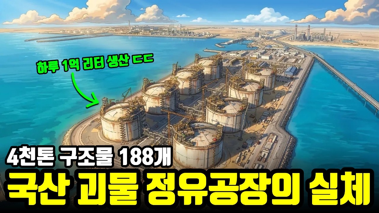 연간 1,000억 리터 생산! 한국이 쿠웨이트에 만든 초대형 정유공장의 실체 (16조 역대급 잭팟 ㄷㄷ)