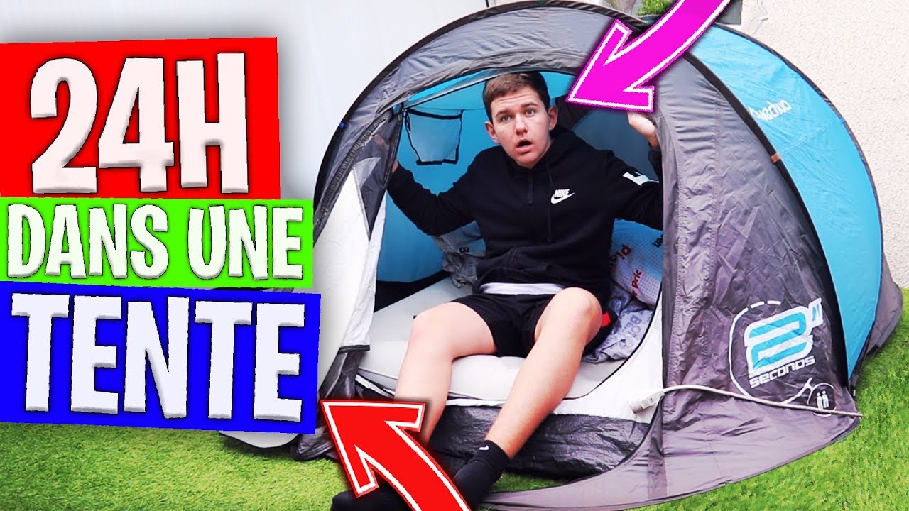 24H DANS UNE TENTE ! ⛺