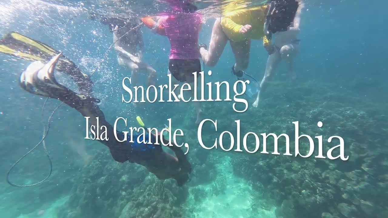 Snorkelling in the Caribbean at Isla Grande, Colombia