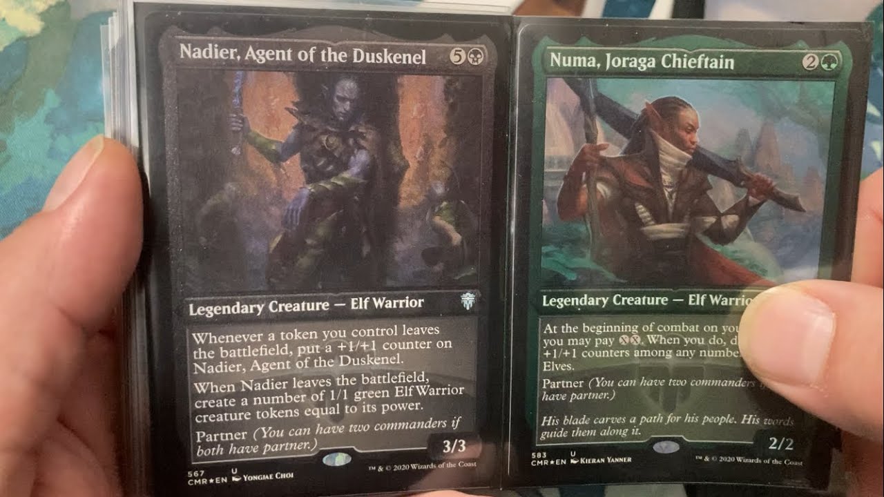 My MTG - Dark Elves (Numa and Nadier) Commander deck 