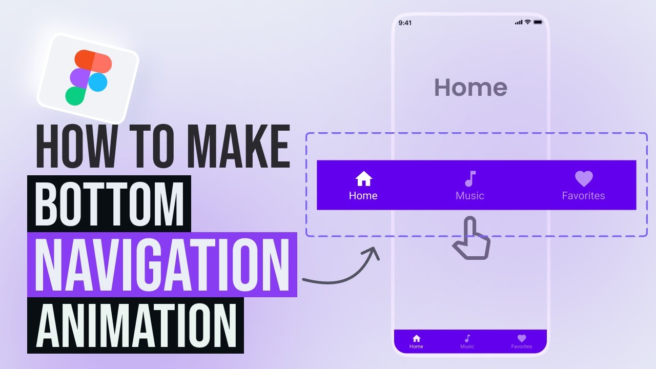 Animated Bottom Navigation Bar | Figma Animation