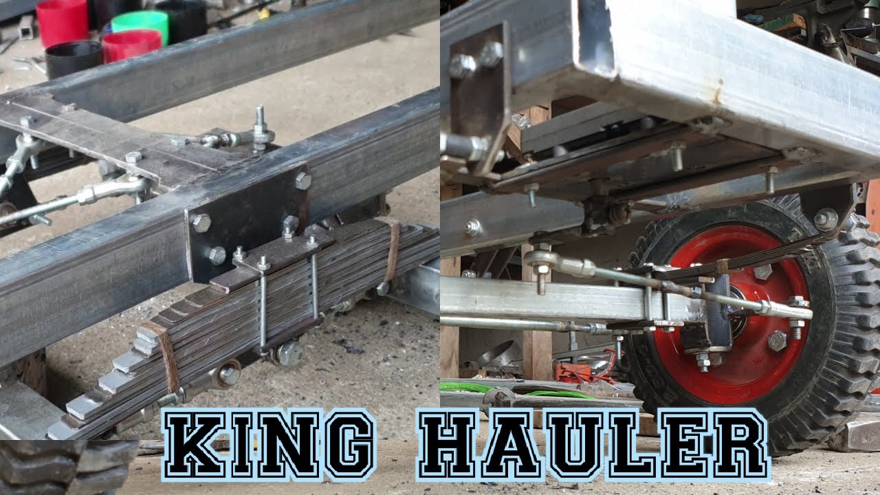 king hauler scale 1/6, part2, homemade chassis