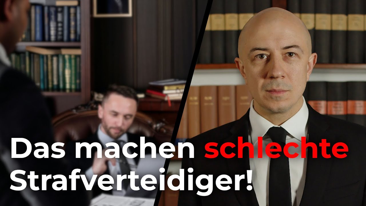 So erkennt man schlechte Strafverteidiger!