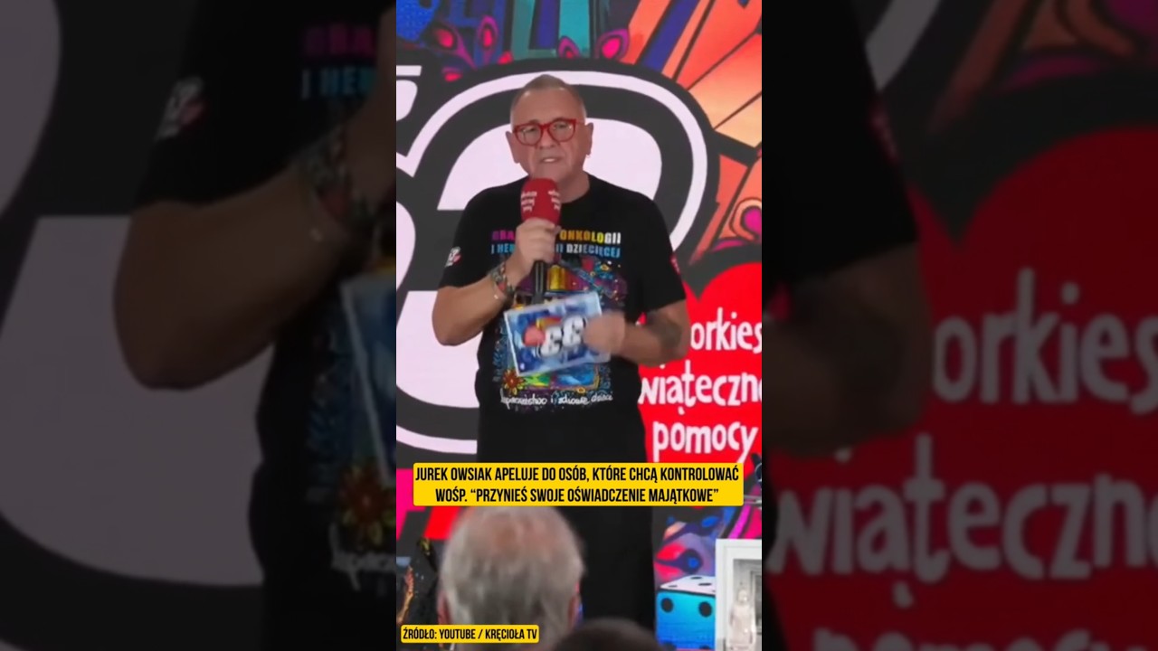 Jurek Owsiak apeluje do os&oacute;b, kt&oacute;re chcą kontrolować WOŚP. &ldquo;Przynieś swoje oświadczenie majątkowe&rdquo;