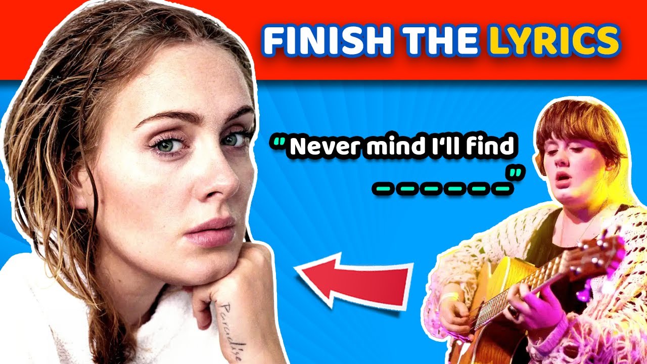 Guess Lyrics Challenge | Adele Lyrics Quiz| Fun Party Game
