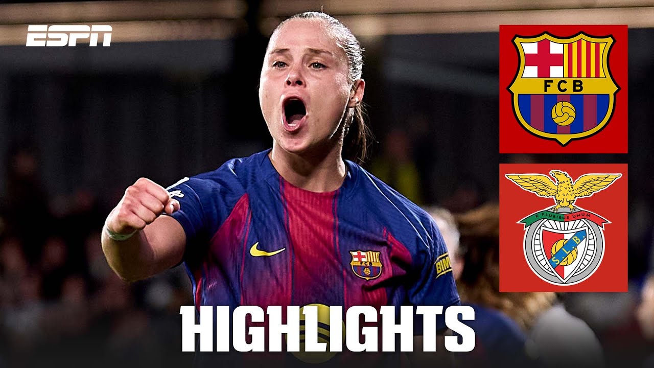 Gol Ewy Pajor. Barcelona zwycięża z Benficą 🎯 | UEFA Women’s Champions League Skrót Meczu