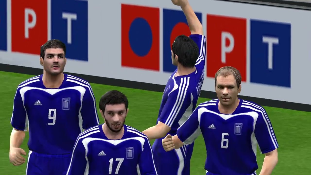 Greece 1 - 1 Portugal / Euro 2004 - PES 6