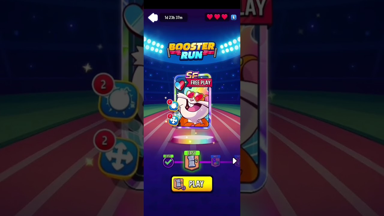 5BOOSTER RUN (1/7) FREE PLAY BOOSTER AND PERKS/ Match Masters
