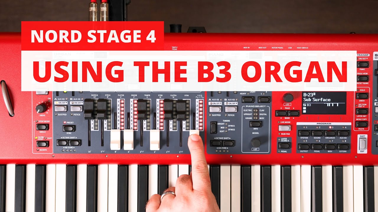 Использование органных тяг на Nord Stage 4 🎶